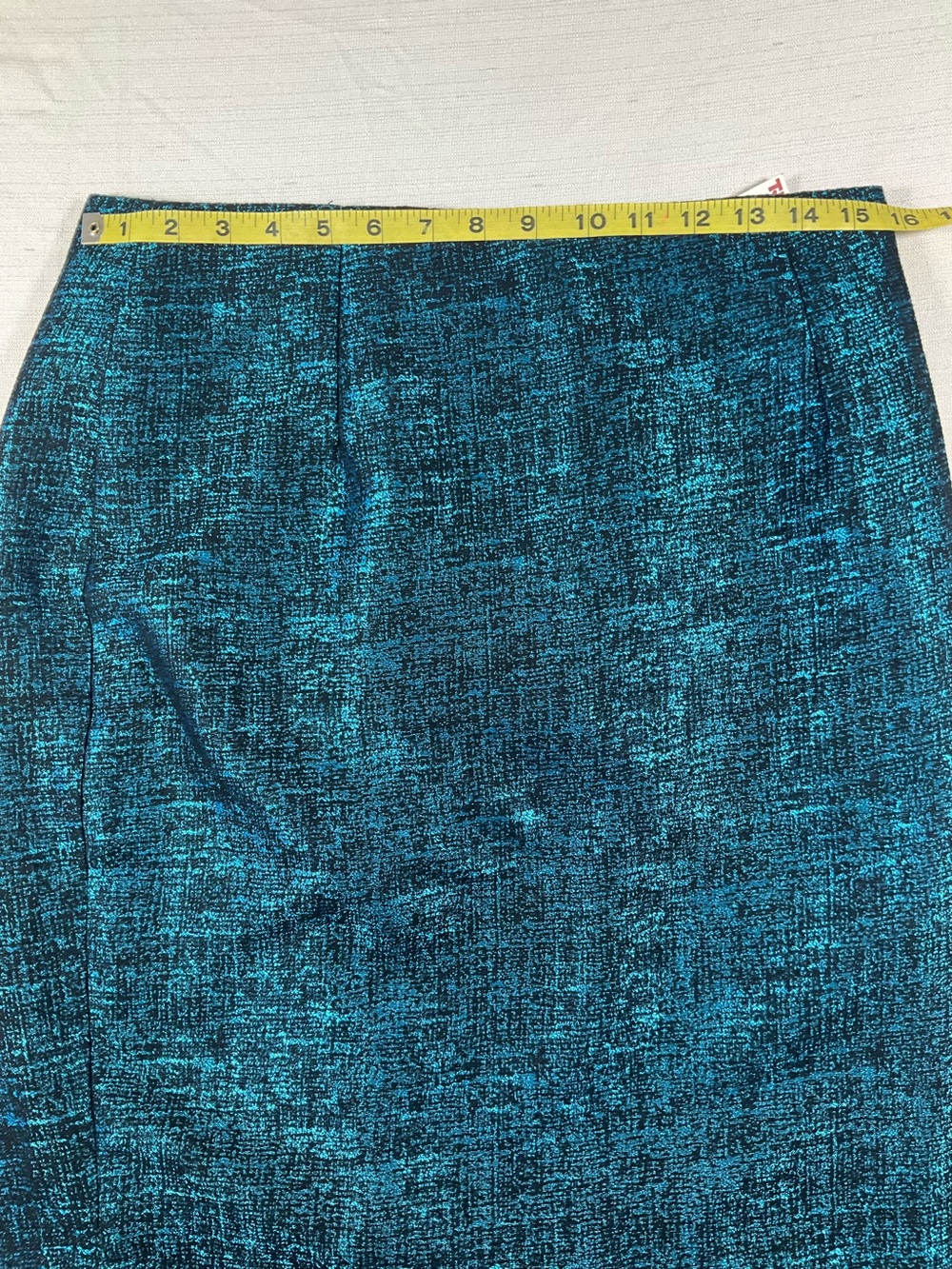 NWT THE LIMITED Metallic Blue on Back Full Lined 22” Pencil Skirt Women’s 6 - Picture 8 of 10